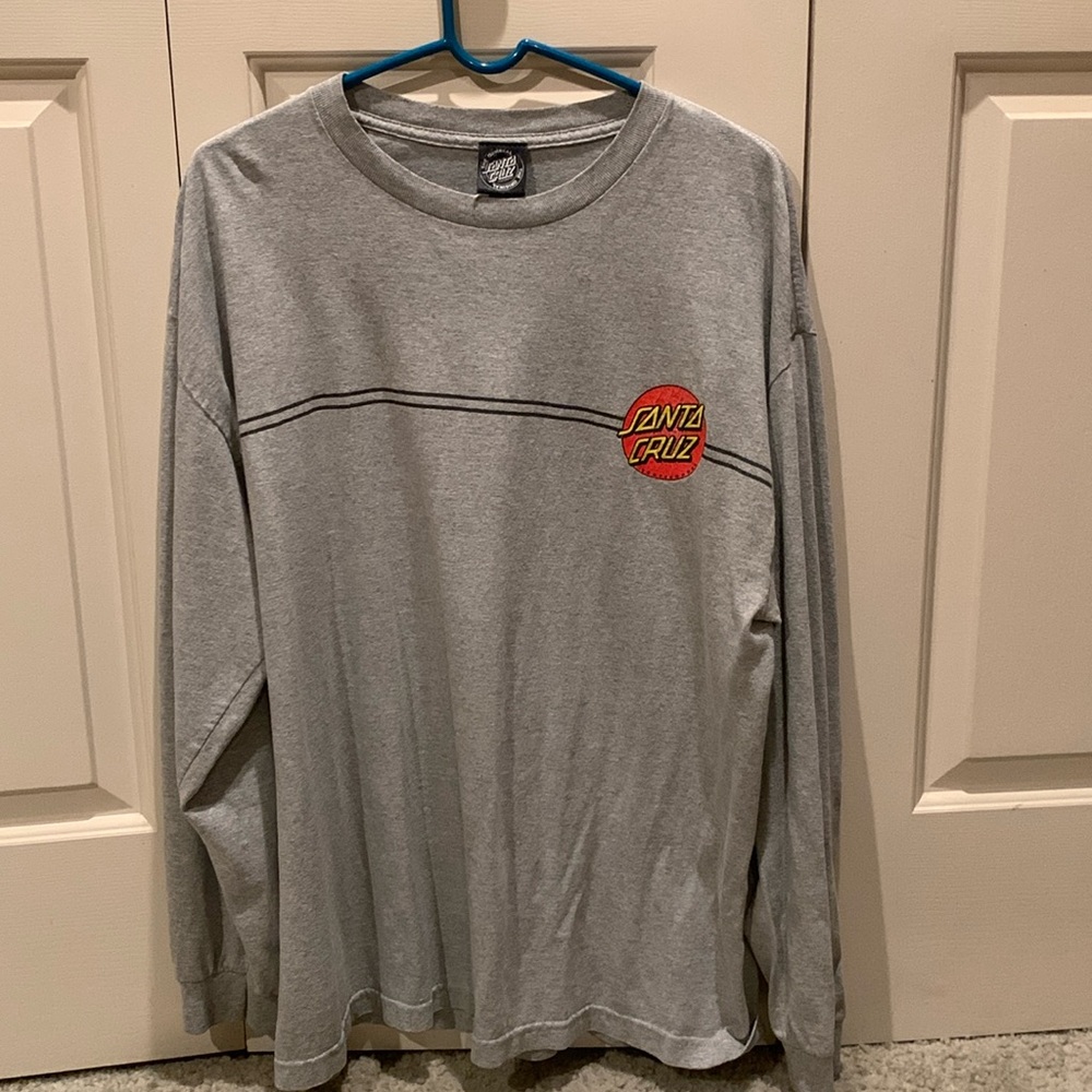 Grey Santa Cruz Skateboards Tee